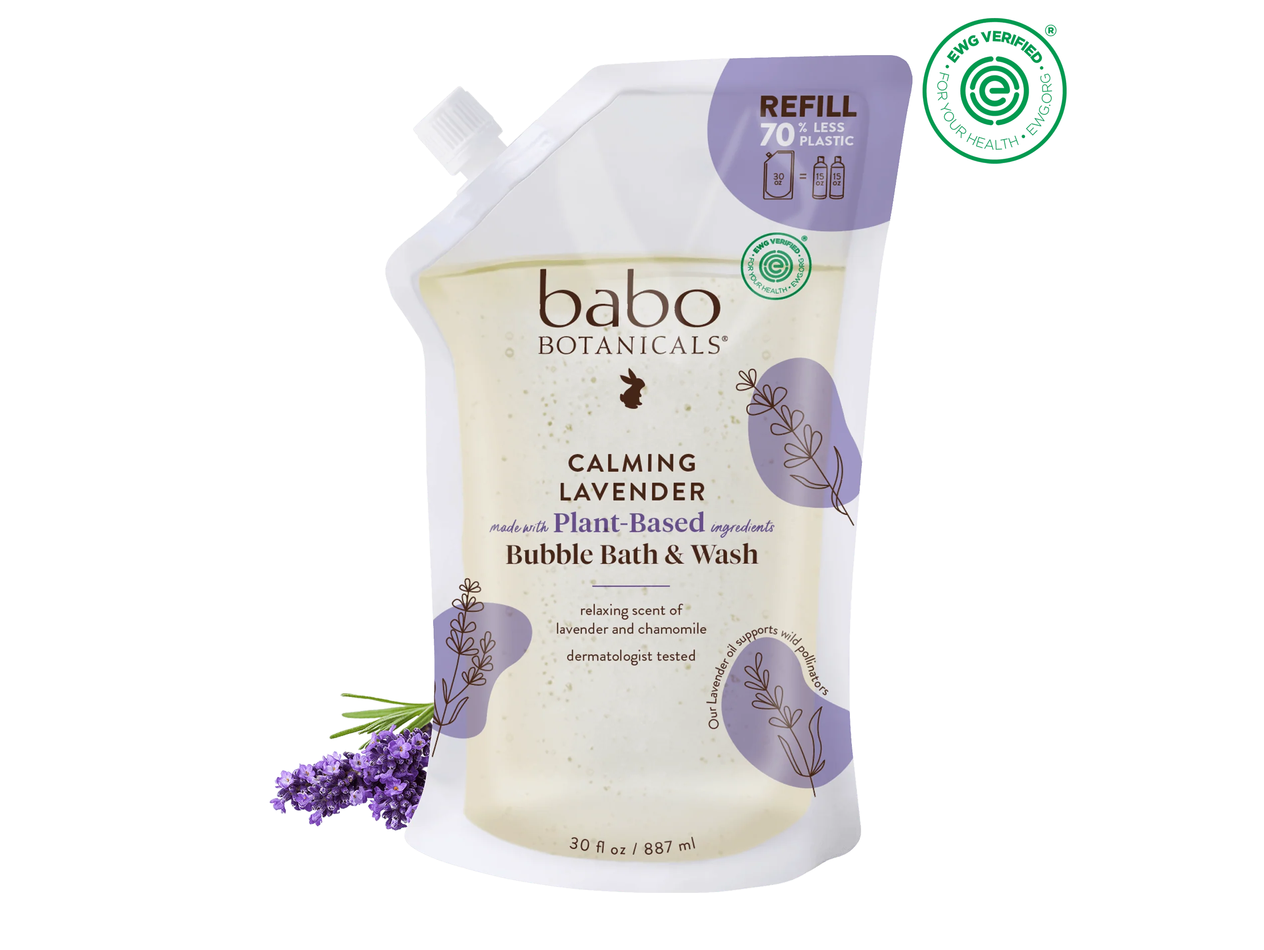 Calming Lavender Bubble Bath & Wash - Image 11