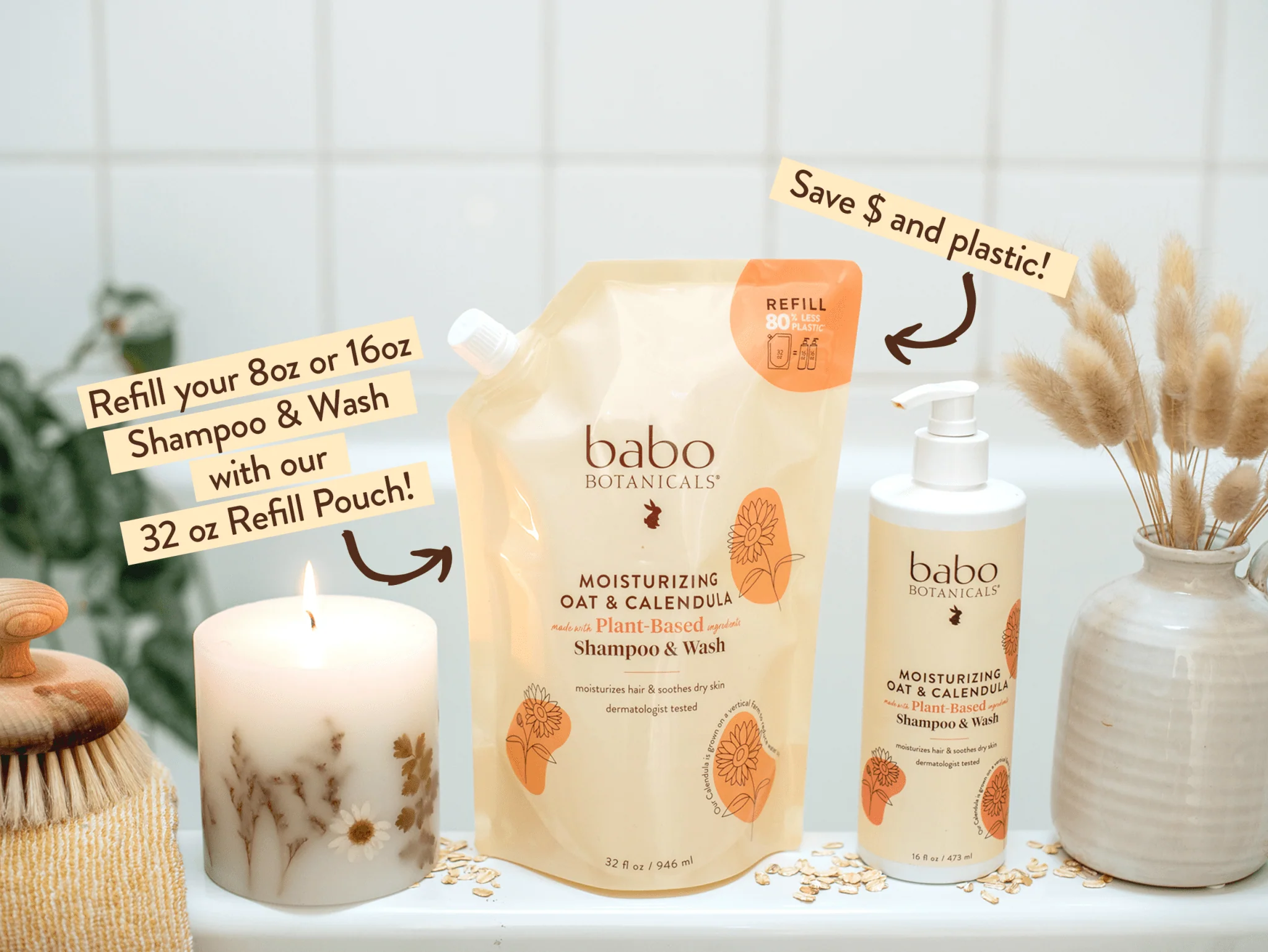 Moisturizing Oat & Calendula Shampoo & Wash - Image 5