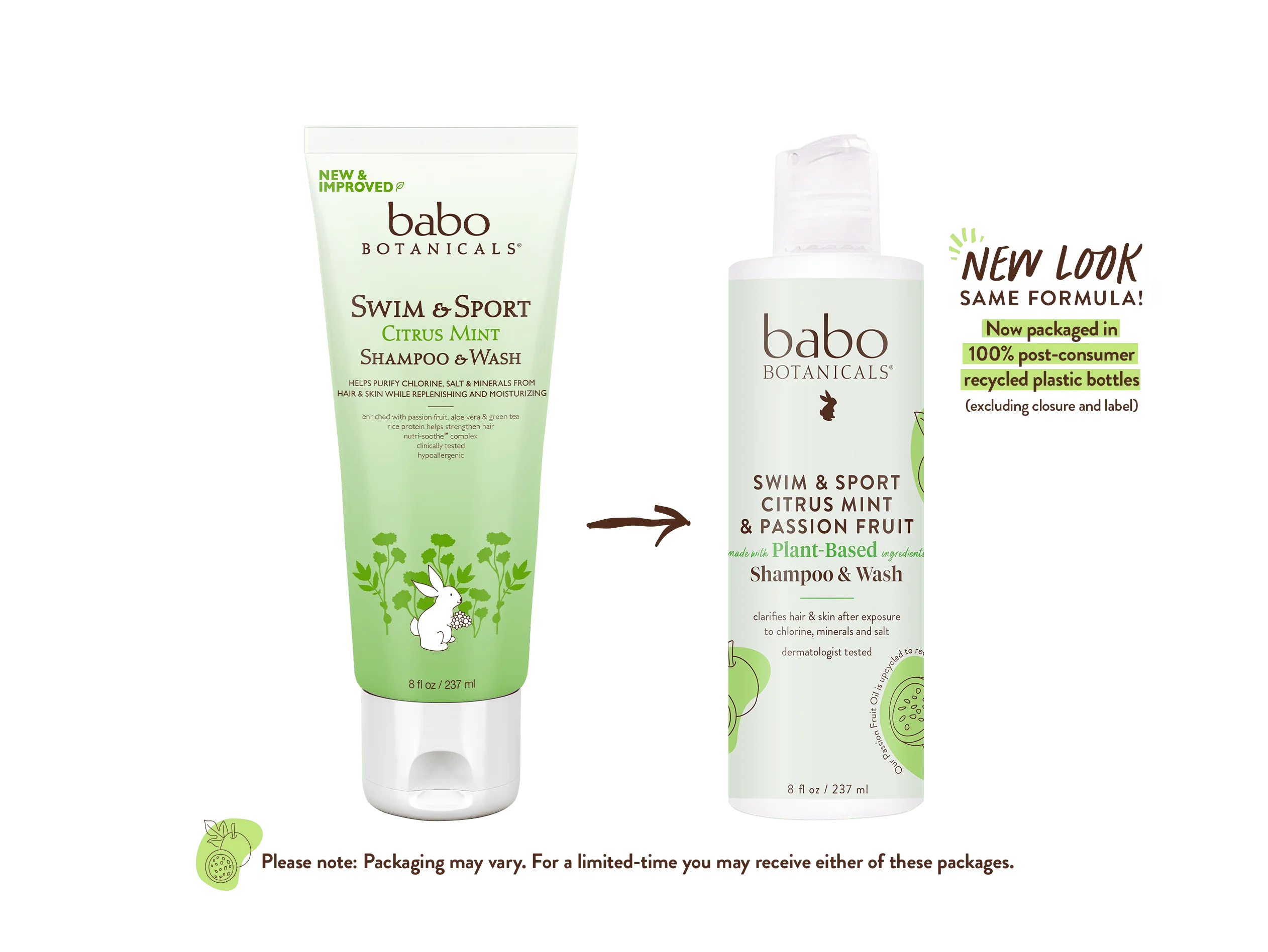 Swim & Sport Citrus Mint & Passion Fruit Shampoo & Wash - Image 3